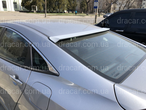 Козирок на скло Honda Civic 2016-ABS пластик під фарбування артикул 6921