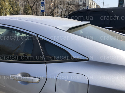 Козирок на скло Honda Civic 2016-ABS пластик під фарбування артикул 6921