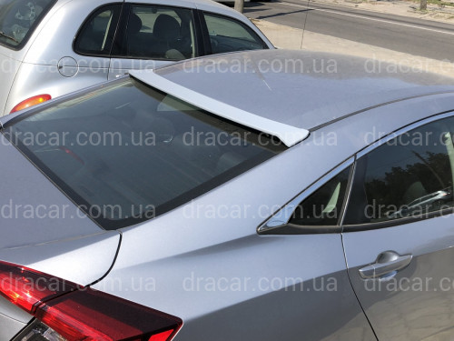 Козирок на скло Honda Civic 2016-ABS пластик під фарбування артикул 6921