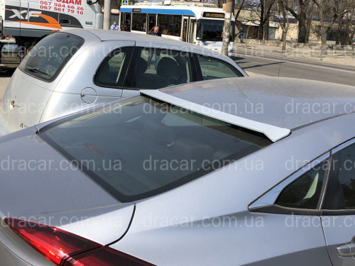 Козирок на скло Honda Civic 2016-ABS пластик під фарбування артикул 6921