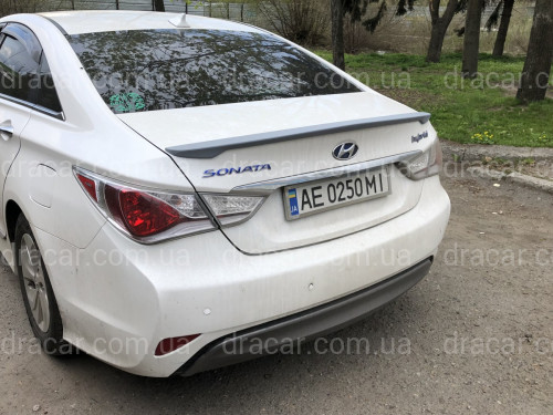 Спойлер ліп багажника Hyundai Sonata 2010-2014 АБС пластик під фарбування артикул 6945