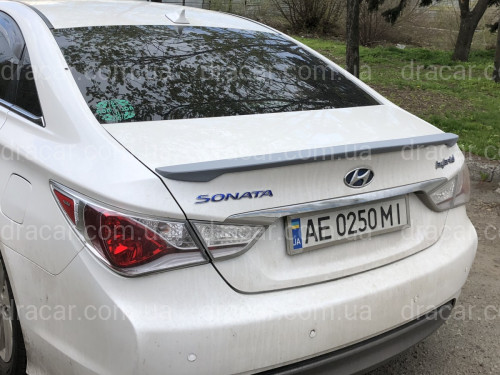 Спойлер ліп багажника Hyundai Sonata 2010-2014 АБС пластик під фарбування артикул 6945