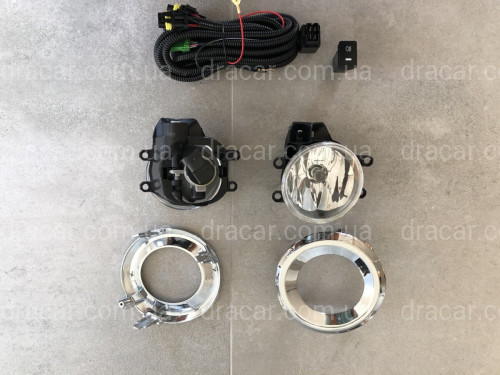 Протитуманні фари Toyota Land Cruiser Prado 150 2013- з хромованою окантовкою артикул 5938