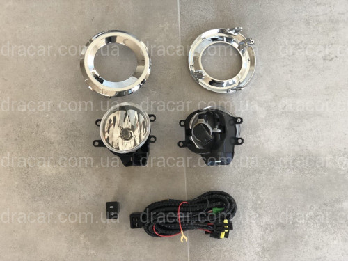 Протитуманні фари Toyota Land Cruiser Prado 150 2013- з хромованою окантовкою артикул 5938
