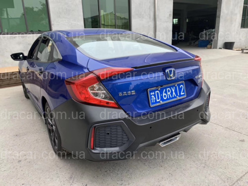 Бампер задній SI Honda Civic 4D 2016-2019 комплектний артикул 6967