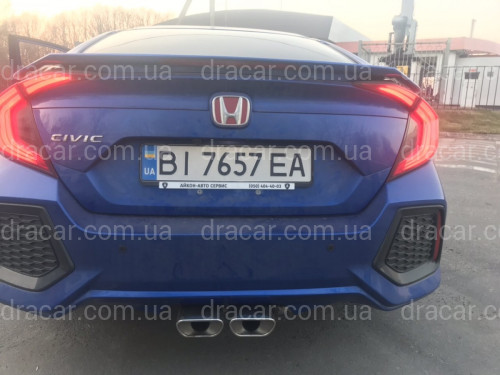 Бампер задній SI Honda Civic 4D 2016-2019 комплектний артикул 6967