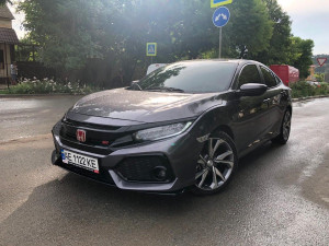 Бампер передній SI Honda Civic 4D / 5D 2016-2020 (бампер, губа, сітки)
