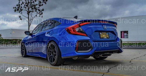 Спойлер на багажник SI Honda Civic 4D 2016- ABS пластик артикул 6969