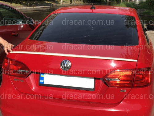 Спойлер ліп багажника Volkswagen Jetta 2010-2017 ABS пластик під фарбування артикул 5223