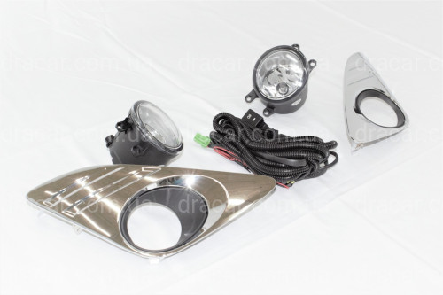 Комплект протитуманних фар Toyota Camry 50 USA LE / XLE 2012-2014 Chrome артикул 7048