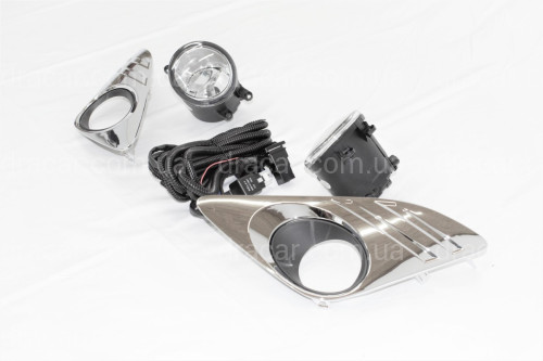 Комплект протитуманних фар Toyota Camry 50 USA LE / XLE 2012-2014 Chrome артикул 7048