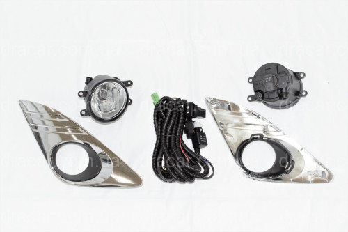Комплект протитуманних фар Toyota Camry 50 USA LE / XLE 2012-2014 Chrome артикул 7048