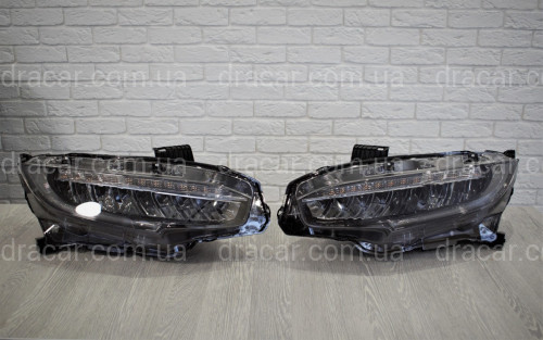LED фари Honda Civic 10 2016- артикул 6953