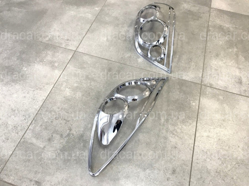Хром накладки на стопи Peugeot 307 2001-2005 артикул 1626