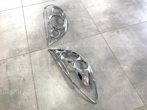 Хром накладки на стопи Peugeot 307 2001-2005 артикул 1626