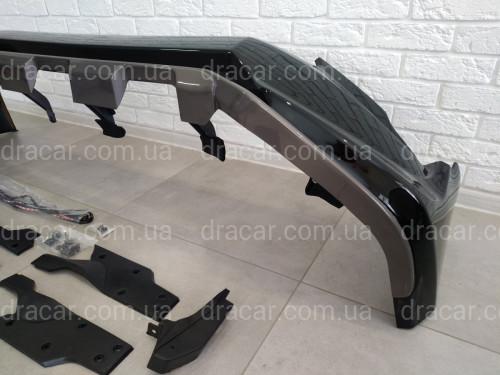 Спідниця переднього бампера OEM Toyota Land Cruiser Prado 150 2018- колір чорний 202 артикул 7174
