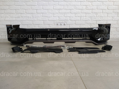 Спідниця переднього бампера OEM Toyota Land Cruiser Prado 150 2018- колір чорний 202 артикул 7174