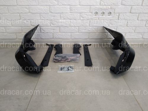 Кути заднього бампера OEM Toyota Land Cruiser Prado 150 2018- колір чорний артикул 7175