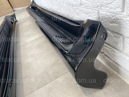 Бічні пороги Lexus GX 460 / Toyota Land Cruiser Prado 150 2009-2021 у чорному кольорі артикул 2786