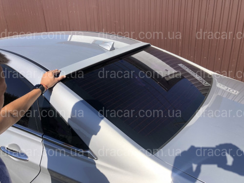 Козирок на скло Hyundai Sonata YF 2010-2015 ABS пластик під фарбування артикул 7130