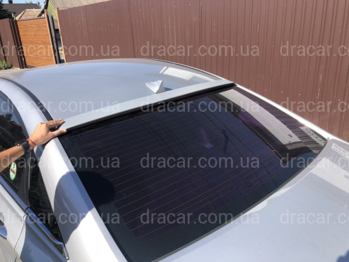 Козирок на скло Hyundai Sonata YF 2010-2015 ABS пластик під фарбування артикул 7130