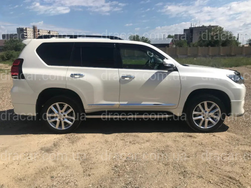 Хромовані молдінги дверей Toyota Land Cruiser Prado 150 2009-2021 у стилі 2018+ артикул 7155