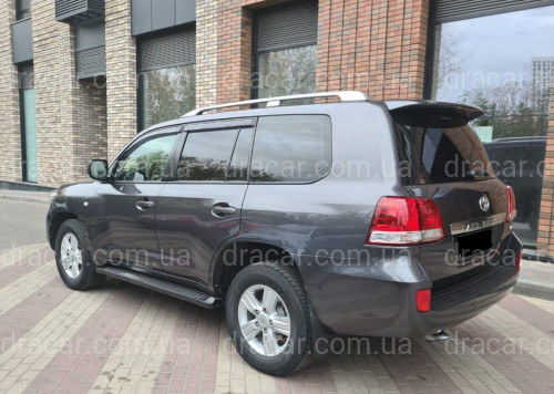 Рейлінги на дах Toyota Land Cruiser 200 2007-2020 якість оригіналу (алюміній 2шт.) колір срібло артикул 1479