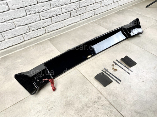Спойлер на кришку багажника Toyota Land Cruiser Prado 120 2003-2009 колір чорний ABS пластик артикул 232