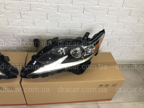 Фары Full Led с двумя линзами Lexus ES рестайлинг 2015-2018 артикул 7370