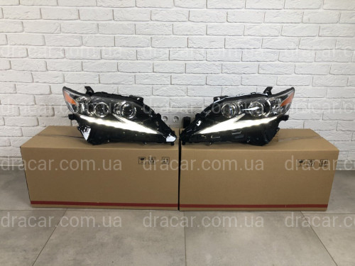 Фары Full Led с двумя линзами Lexus ES рестайлинг 2015-2018 артикул 7370