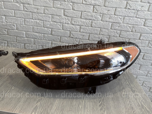 Передні LED фари Ford Fusion USA 2017-2021 (жовтий габарит) артикул 7459