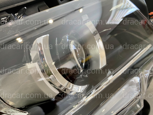Фари Full Led Toyota Land Cruiser Prado 150 рестайлінг 2018+ (ліва+права) замість галогену, в комплекті з віями артикул 6842