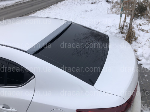 Козирок на скло Mazda 3 sedan 2013-2021 ABS пластик під фарбування артикул 6960