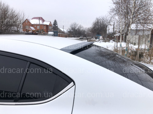 Козирок на скло Mazda 3 sedan 2013-2021 ABS пластик під фарбування артикул 6960