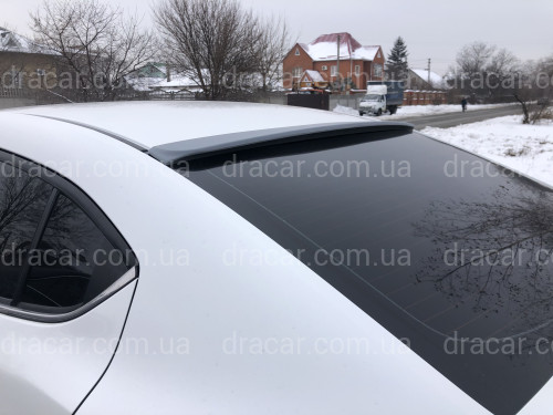 Козирок на скло Mazda 3 sedan 2013-2021 ABS пластик під фарбування артикул 6960