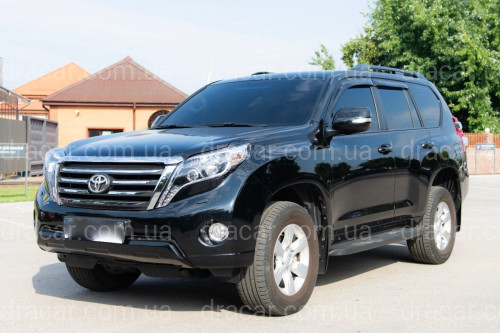 Решітка радіатора LX Mode Toyota Land Cruiser Prado 150 2013-2017 ABS пластик у чорному матовому кольорі артикул 6049