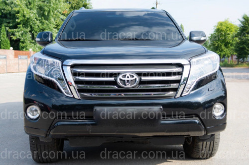 Решітка радіатора LX Mode Toyota Land Cruiser Prado 150 2013-2017 ABS пластик у чорному матовому кольорі артикул 6049