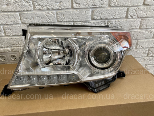 Фари рестайлінг Toyota Land Cruiser 200 2007-2015 хром 2шт. артикул 5708