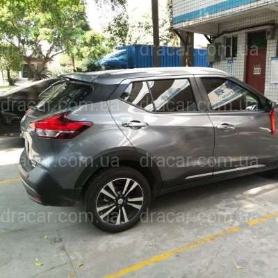 Спойлер козирок задніх дверей Nissan Kicks 2016-2022 ABS пластик під фарбування артикул 7631