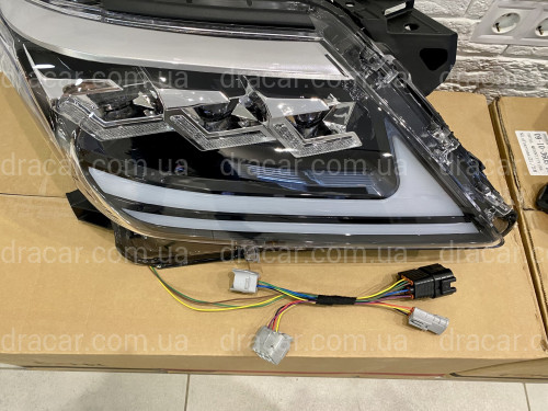 Фари Full LED 3 лінзи Lexus LX 570 2012-2015 у стилі рестайлінг 2016 артикул 7639