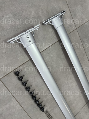 Поперечні рейлінги для Toyota Land Cruiser 200 2007-2021 колір сірий артикул 7636