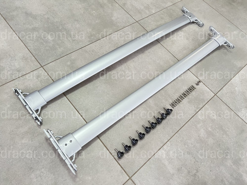 Поперечні рейлінги для Toyota Land Cruiser 200 2007-2021 колір сірий артикул 7636