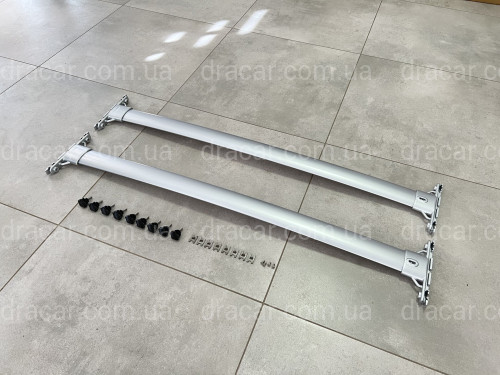 Поперечні рейлінги для Toyota Land Cruiser 200 2007-2021 колір сірий артикул 7636