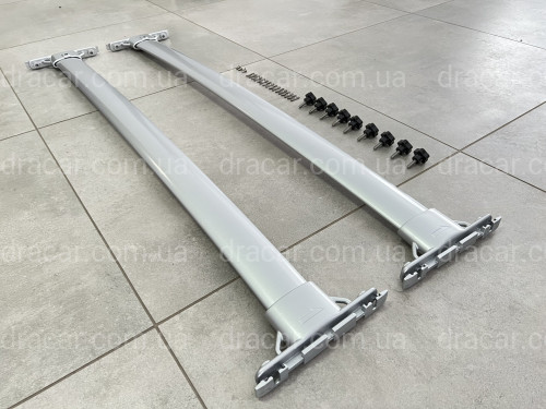 Поперечні рейлінги для Toyota Land Cruiser 200 2007-2021 колір сірий артикул 7636