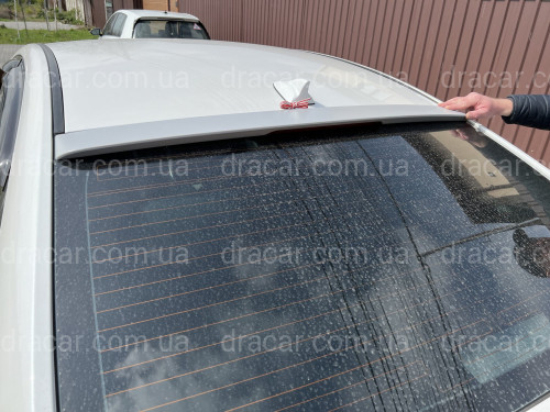 Козирок на скло Hyundai Sonata YF 2010-2015 ABS пластик під фарбування зі стопом артикул 6158