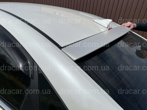 Козирок на скло Hyundai Sonata YF 2010-2015 ABS пластик під фарбування зі стопом артикул 6158