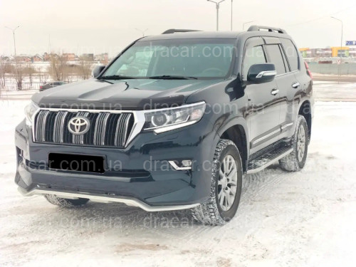 Спідниця переднього бампера OEM Toyota Land Cruiser Prado 150 2018- колір чорний 202 артикул 7174