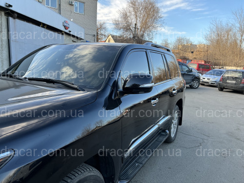 Кришки дзеркал, що замінюються, з поворотами Toyota LC 200 2007-2011 / Lexus LX 570 2008-2011 модель рестайлінг LX 570 2012+ колір чорний артикул 5809
