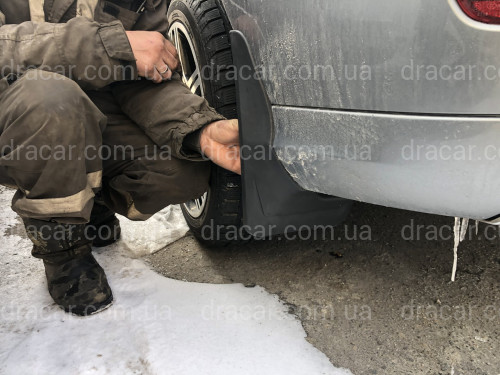 Бризковики задні під AMG ПАКЕТ Mercedes-Benz ML W166 комплект 2шт артикул 6127