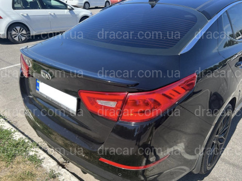 Спойлер ліп на багажник Kia Optima 2014-2015 ABS пластик під фарбування артикул 7295